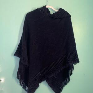 Navy Blue Poncho